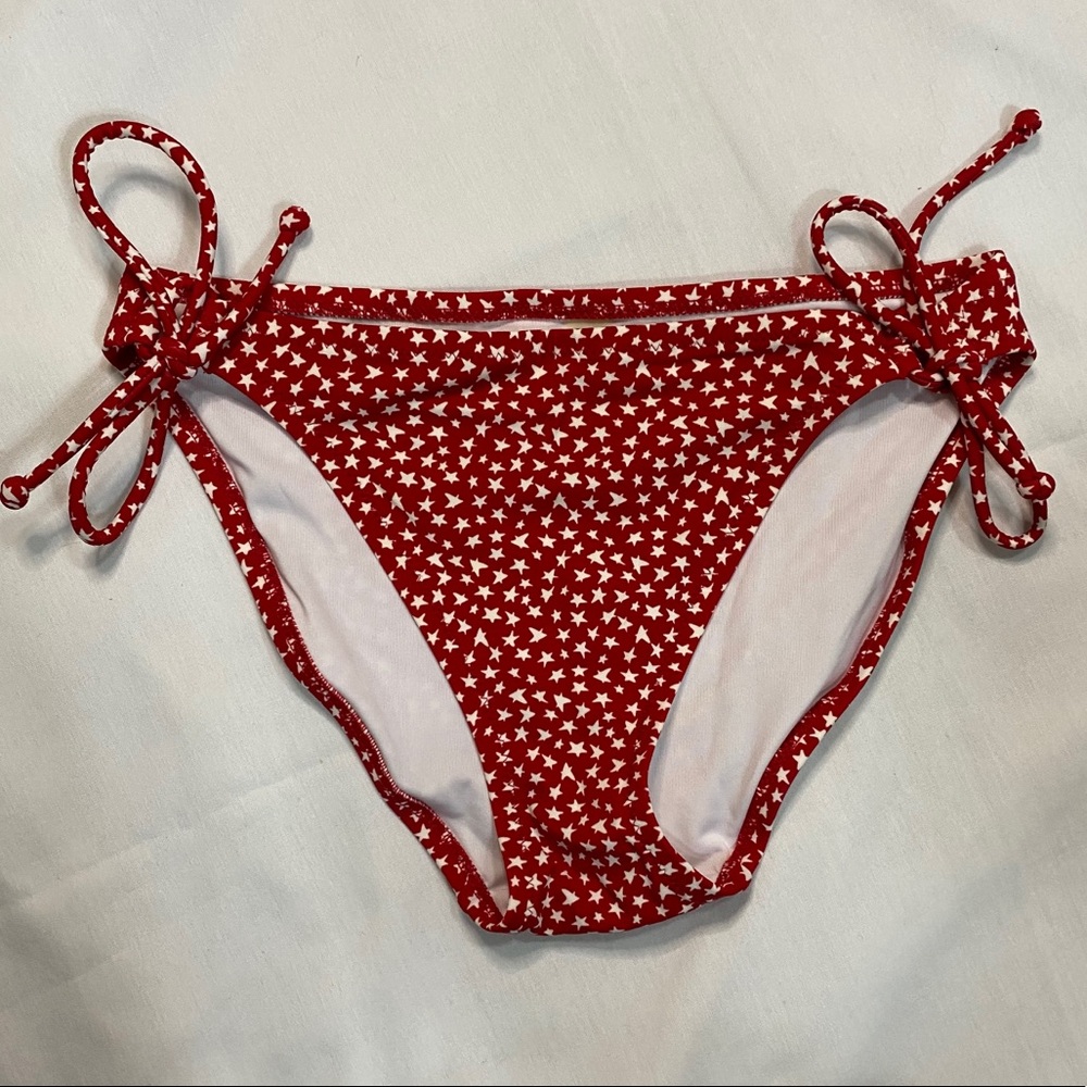 Victoria’s Secret red swimsuit bottom with stars